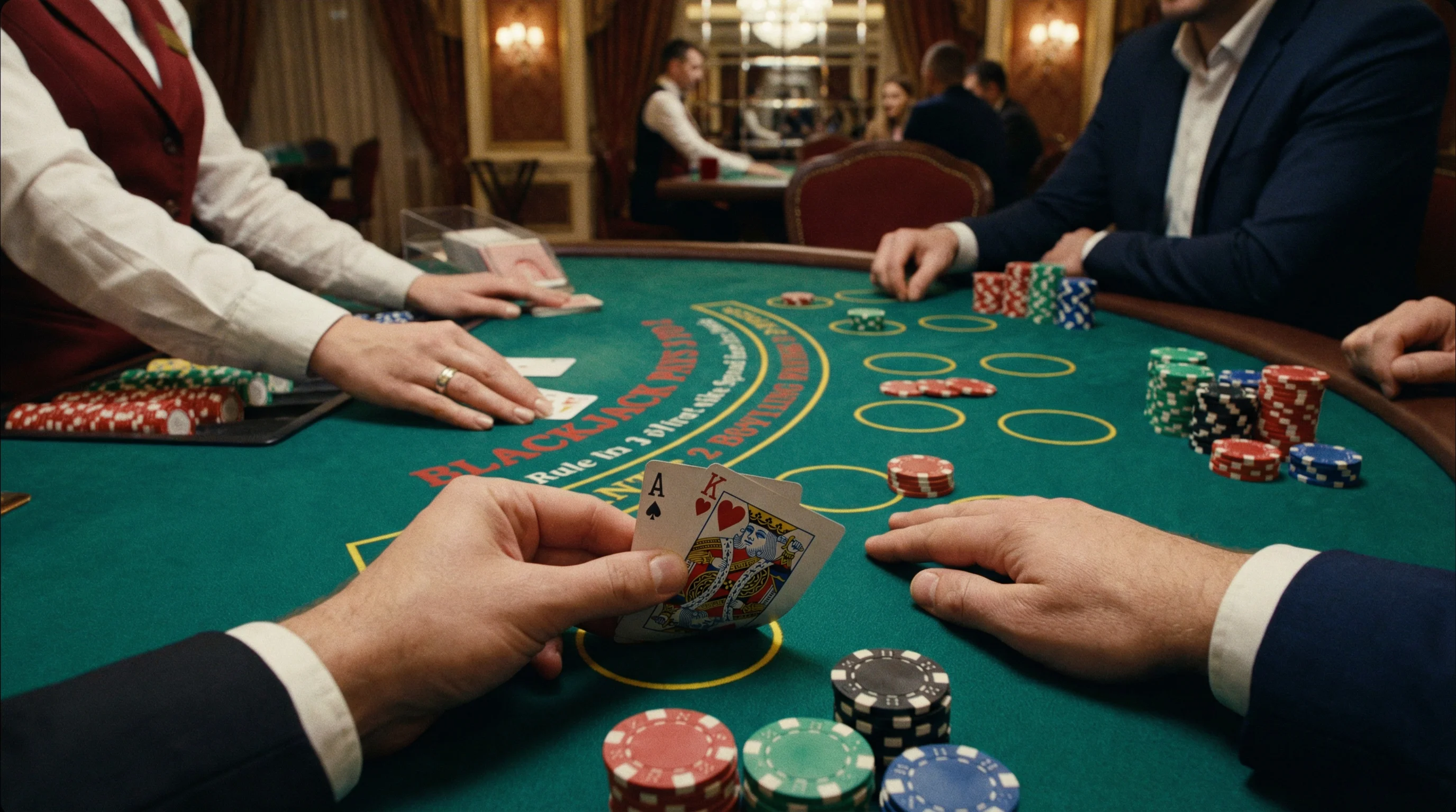 问鼎APP二十一点游戏实景画面